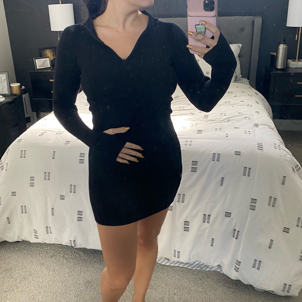 Aubrey Mini Dress Princess Polly S/M in Black